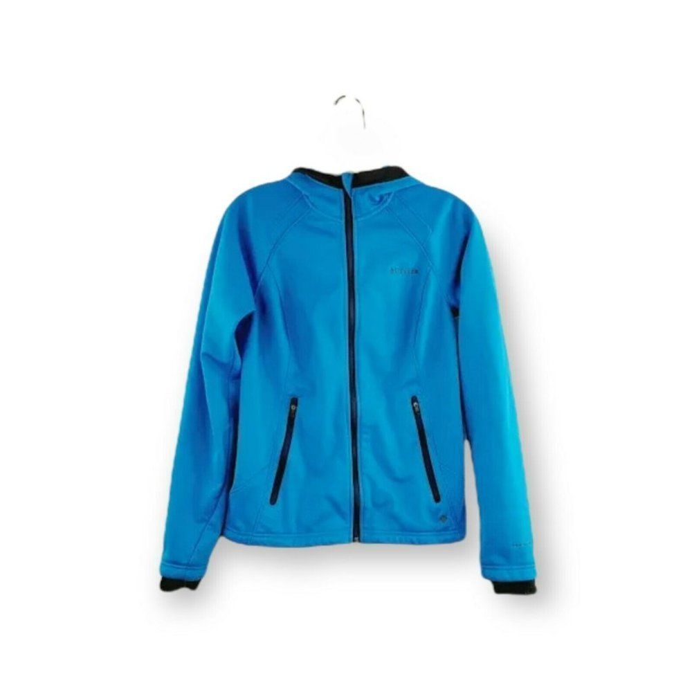 Columbia Girls Blue Omni Shield Long Sleeve Full Zip Hooded Jacket Size Small